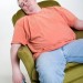 Overweight Diabetic Man in Chair Sleeping thumbnail